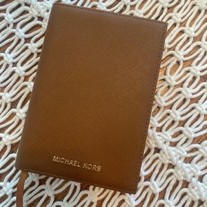 Michael Kors Brown Saffiano Leather Refillable Notebook